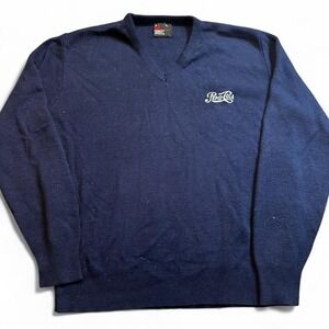 Vintage 80s Robert Bruce‎ Pepsi Cola vneck preppy sweater fits M/L